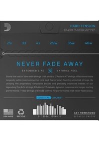 Resim D'addario Xtc46tt Xt Serisi Klasik Gitar Tel Seti Hard Tension - 
