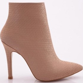 Resim Dgn 300 Kadin Topuklu Bot 300-2453-R15044 Ten Rengi 