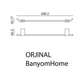 Resim Çelik Banyo Paslanmaz Pirinç Titanik 3'lü Set Askılık Havlu Askısı Krom 