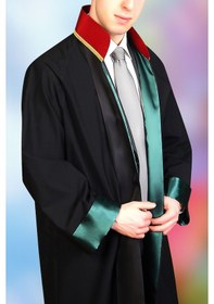 Resim Saf İpek Avukat Cübbesi 