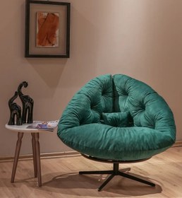 Resim HEKİM DÜĞÜM Yurnero 360 Derece Döner Mekanizmalı Berjer Tekli Koltuk Yeşil 