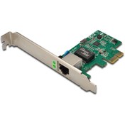 Resim evimdeyokyok Digitus 1 Port 10/100/1000 Mbps Gigabit PCI Express Ethernet Kartı, 32-bit, Realtek RTL8168E chipset 