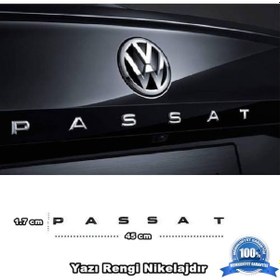 Resim Vw Passat Bagaj Yazısı Plastik 45Cm X 1.7Cm B5-B6-B7-Cc-B8 Uyumlu (455652340) 