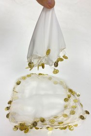 Resim Limelia Para Pul Işlemeli Şifon Lüx Halay Mendili 10 Adet 