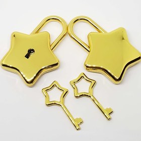 Resim 1 set metal dokulu yıldız şekilli kilit, valiz yıldız şekilli kilit, çinko alaşım alet kilidi, anahtarlı valiz takı yıldız şekilli kilit 
