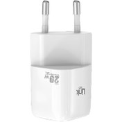 Resim Linktech G820 Supper Silicon Tech 20W Pd Usb-C Şarj Adaptörü Beyaz 