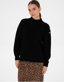 Resim Pierre Cardin Kadın Siyah Kazak /triko 50316342-vr046 Siyah 