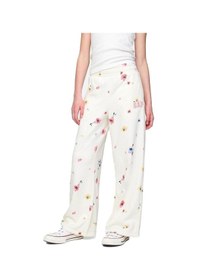 Resim Gap Relaxed Wide Leg Fransız Havlu Kumaşı Eşofman Altı - 745989-9999 Çok Renkli 