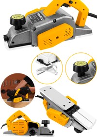 Resim Schatz 800W Sjs Metal Şanzıman Bakır Sargı Motor Çift Bıçaklı Planya Rende Makinesi Sarı 