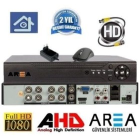 Resim Area Güvenlik Sistemleri 8 Li 1080 Full Hd Hibrit Dvr Kamera Kayıt Cihazı 