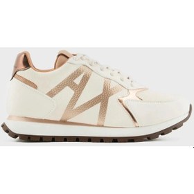Resim Armani Exchange Bayan Ayakkabı Xdx139 Xv733 K624 Beyaz-kahve Kahverengi 