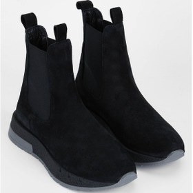 Resim Tamer Tanca Kadın Hakiki Deri Siyah Süet Casual Bot 775 2955 Bn Bot Sk23/24 Sıyah Suet 