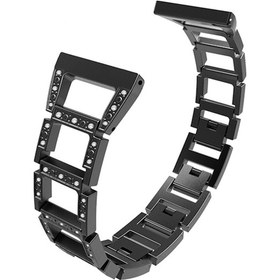 Resim Fitbit Versa Metal Diamond Işlemeli Akıllı Saat Kayış Kordon (213884854) 