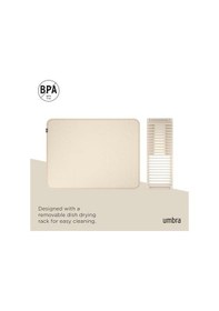 Resim Udry Bulaşıklık Ve Mikrofiber Bulaşık Kurutma Matı - Katlanabilir, Yer Tasarruflu Ve Kolay Saklanabilir, 60 X 45 Cm, Koyu Gri, Açık Bej, Büyük S 