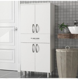 Resim Dekorister Arizona 4 Kapaklı 1 Çekmece Çok Amaçlı Dolap Çok Renkli 