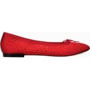 Resim Repetto Cendrillon Saten Balerin Ayakkabı Kristal Taşlı, Fiyonk Detaylı, Fransız El Işçiliği 