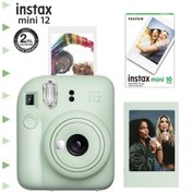 Resim Fujifilm Instax Mini 12 Fotoğraf Makinesi + Çerçeve + 10'lu Mini Film Yeşil 