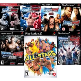 Resim Playstatıon 2 - Wwe Smackdown Serisi 7 Oyun Bir Arada Sadece Çipli Cihazlar Için 