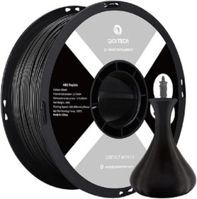 Resim GÜMRÜK BEY QIDI TECH ABS Filament 1.75mm, 3D Printer Filament ABS Rapido 1kg Makara 3D Baskı Filamenti Siyah 