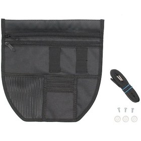 Resim Dofolink Yamaha Nmax 155 V1/v2 Motosiklet İçin Alt Koltuk Depolama Çantası - Siyah Nilon Kumaş - Ekstra Depolama Özelliği 