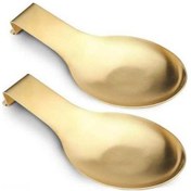 Resim Flybuy Altın Paslanmaz Çelik Kaşık Tutucu - 9.5x24.4 Cm - Modern Mutfak Dekorasyonu Altın 