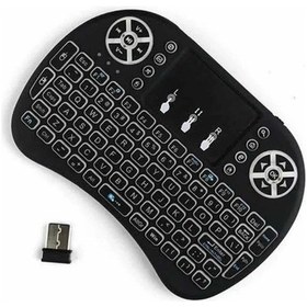 Resim Bfs Kablosuz Türkçe Q Klavye Rgb Işıklı Televizyon Ps3 Dokunmatik Mouse 