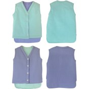 Resim Müslin Bebek Yelek Organik 3 - 4 Yaş Mavi 