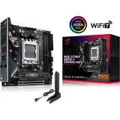 Resim Asus Rog Strıx B850-I Gamıng Wıfı Amd B850 Am5 Ddr5 8400 Dp HDMI Çift M2 Usb3.2 Gen 2x2 Wifi 7 + Bt Aura Rgb 2.5gbit Lan Mini Itx 
