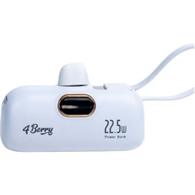 Resim Dx268y Beyaz Powerbank 5.000 Mah, 22.5 W Lightning Hızlı Şarj 