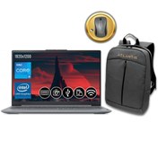 Resim Lenovo Ideapad Slım 3 I5-12450H 8gb 2tb M.2 SSD 83ES0033TR ATL19 16" Fdos Notebook+Mouse&çanta 