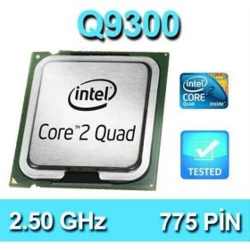 Resim Intel Core 2 Quad Q9300 2.50Ghz 6Mb 4 Çekirdek 775P Fansız Tray İşlemci 
