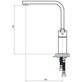 Resim Gpd Ritmo MTE85 Tek Gövde Eviye Bataryası 