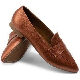 Resim Deery Hakiki Deri Bakır Rengi Kadın Babet Bakır (547852497) Bakır 