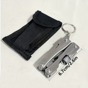 Resim Ağır Hizmet Tipi Paslanmaz Çelik Katlanır Pense - Ergonomik Tutuşlu Taşınabilir Kamp Aleti, 6.7cm/2.6in Uzunluk, 6.7cm/2.6in Açıklık, Yürüyüş, Ev Tamiri, Yürüyüş Ekipmanları için, Sağlam Yapı, Doğa Tutkunları 