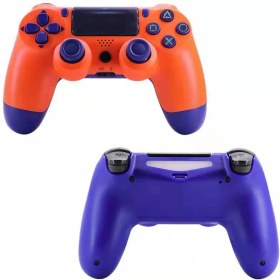 Resim Fsfyb Ps4 Için Kablosuz Kumanda, Playstation 4 Oyun Konsolu Için Gamepad Uzaktan Kumanda Çubuğu, Şarj Edilebilir Pil, Çift Titreşimli Tutma Kolu (Turuncu) (Yurt Dışından) 