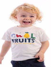 Resim Erkek Bebek Fruits Baskılı Tişört 