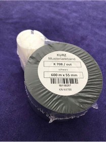 Resim Kurz K 708 / Out Siyah Wax Ribon 600m x 55mm - Termal Baskı Kağıd 