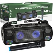 Resim MAGICVOICE MV-7001 VHF EL MİK USB+SD+BT+UK 40 WATT IŞIKLI ŞARJLI SEYYAR ANFİ MAGICVOICE MV-7001 VHF EL MİK USB+SD+BT+UK 40 WATT IŞIKLI ŞARJLI SEYYAR ANFİ