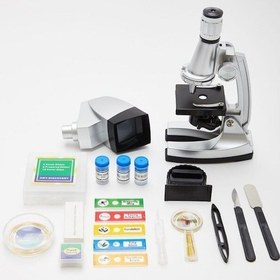 Resim Nikula-50x-100x-200x-400x-600-1200x Çocuklariçin Eğitici Projektörlü Mikroskop Seti Çok Renkli 