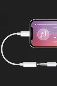 Resim MEZİGARC Iphone Telefonlara Uyumlu Iphone Universal Lightning Aux 3.5mm Jack Kulaklık Audio Kablo Çevirici 