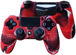 Resim Cosmostech PS4 Controller Joystick Oyun Kolu Gamepad Uyumlu - Silikon Koruyucu Cover 