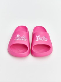 Resim LC Waikiki Fuşya Barbie Baskılı Kız Çocuk Terlik 