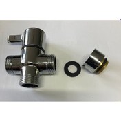 Resim HMS Banyo Robot Duş Seti Yönlendirici musluk 1/2-1/2-1/2 18*1,5 Krom 