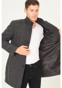 Resim Plt8386 Dewberry Erkek Palto-Diagonal Siyah-Antrasit-Diagonal Siyah-Antrasit Siyah - Antrasit 