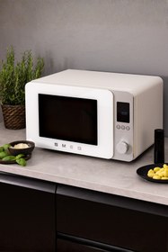 Resim SMEG 9 in 1 Mikrodalga Fırın Mat Beyaz 27Lt 