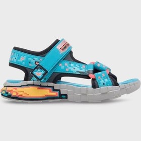 Resim Skechers Erkek Çocuk Sandalet 402161l Tqbk Turkuaz-siyah Turkuaz-siyah 