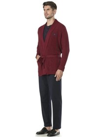 Resim Pierre Cardin Çeyizlik Triko Ropdöşambr Ve Pijama 5'li Takım 5595 - Bordo 