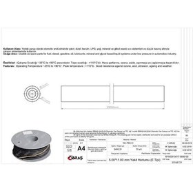 Resim IBRAS 68729 Benzin Hortumu Içten Örgülü 5.0 Mm X 11.0 Mm Nbr-Cr-E Tipi Makaralı 
