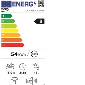 Resim Beko Cm 8100 B 1000 Devir 8 Kg Çamaşır Makinesi 