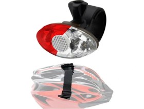 Resim Hsgl Bisiklet Scooter Spor ve Kask Icin Mavi Kırmızı Çakarlı Işık 